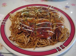 ポプラのお好み焼き
